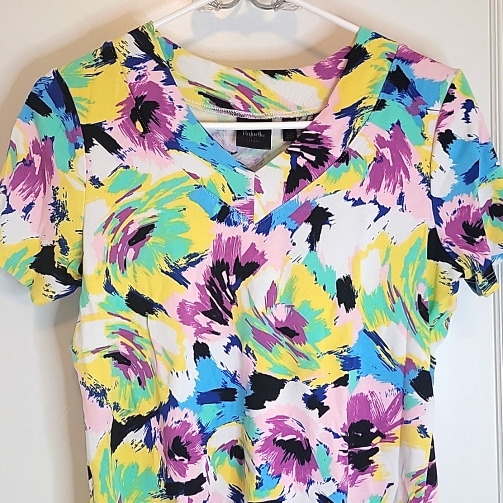 Rafaella Studios Multicolored Pattern Tshirt-Size S